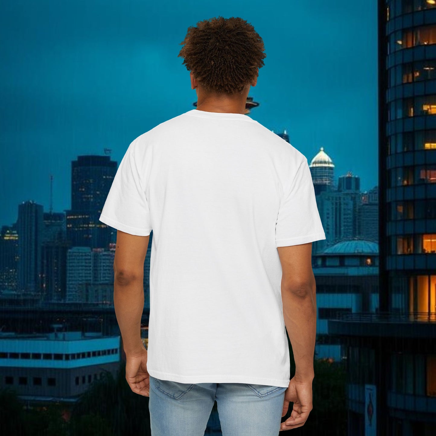 #51 Retro Unisex Garment-Dyed T-shirt with Minimalist 51 Design, Casual Wear, Seattle Fans, Birthday, Everyday Comfort