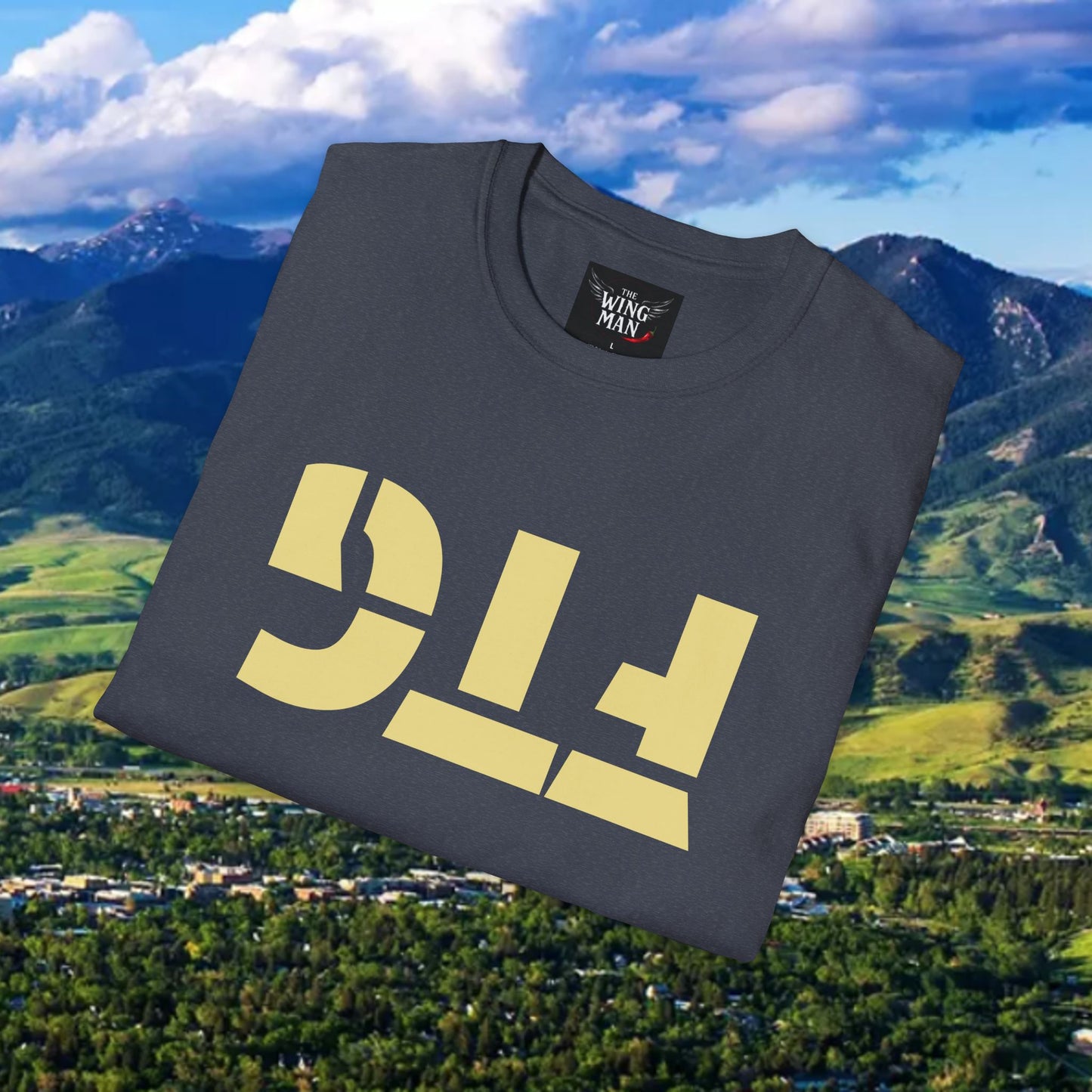 Upside Down FTG Unisex Softstyle T-Shirt - Trendy Fashion Tee, Everyday Comfort, Gift for Bobcat Fans, Gameday Wear, Relaxed Style