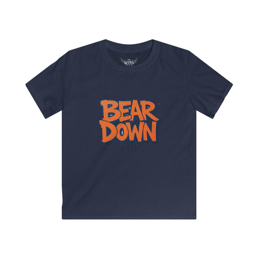 Kids Bear Down Tee, Boys T-Shirt, Girls Youth Top, Casual Wear, Gift for Kids, School Apparel, Birthday Present