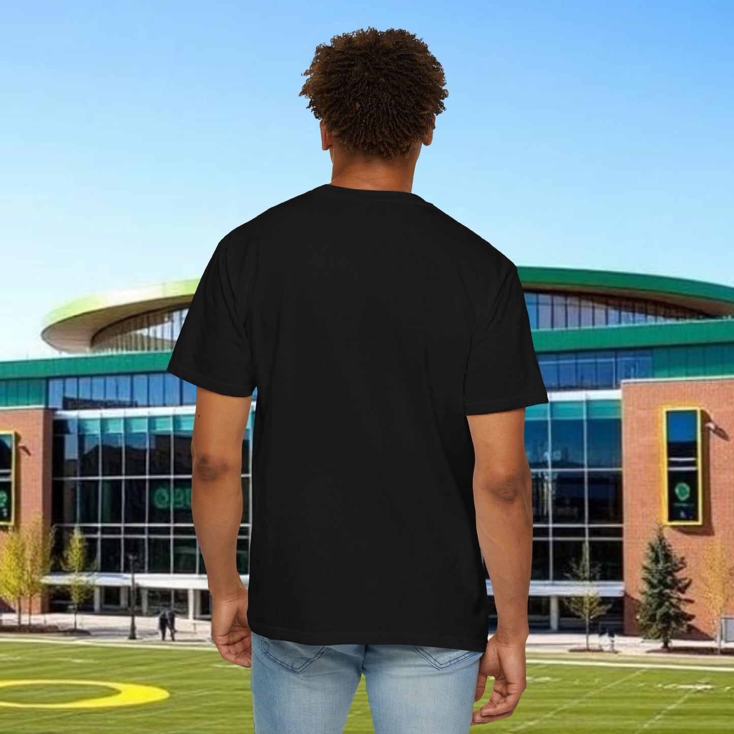 Eugene Oregon T-Shirt, Duck Foot Print T-Sirt. Soft Style. Perfect for Gameday or Relaxing at Home.