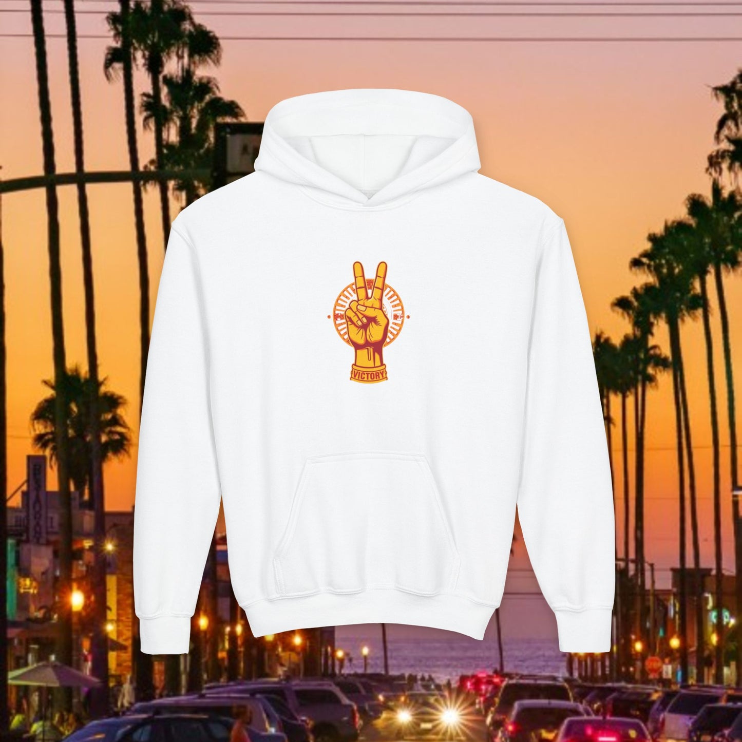 Youth Victory Inspired Hooded Sweatshirt, Comfortable Youth Hoodie, Perfect for Casual Wear, Gift for Friends, Inspirational Fashion