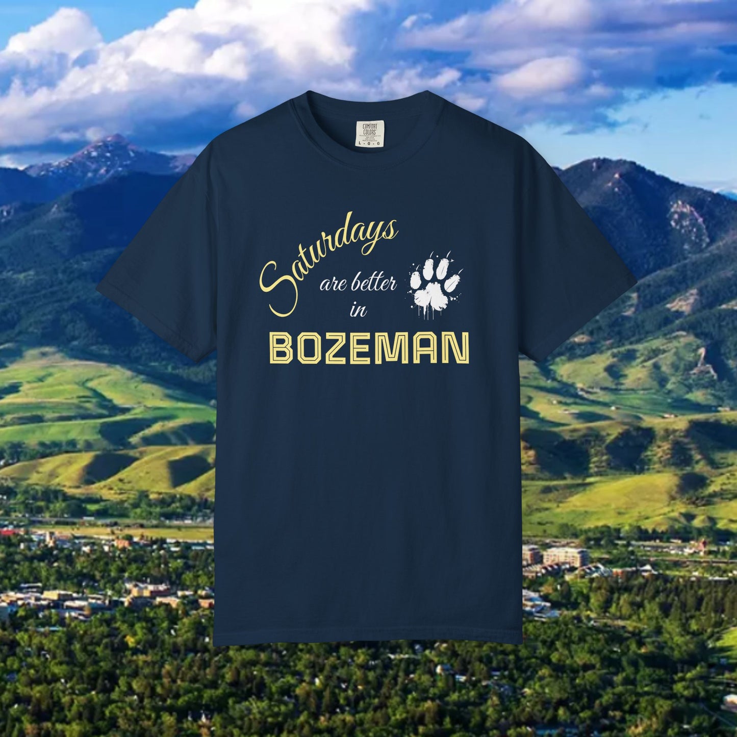 Bozeman Saturday T-shirt, Unisex Casual Tee, Weekend Vibes Shirt, Bozeman Gift, Summer Outing Apparel