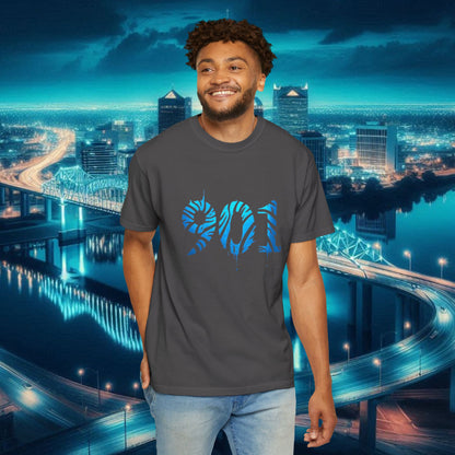 Memphis T-Shirt with 901 Design, Casual Graphic Tee, Unisex Wear, Trendy Apparel, Gift for Memphis Fans