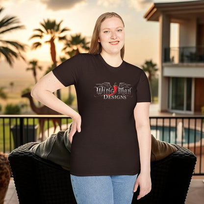 Wing Man Designs Unisex Softstyle T-Shirt, Cool Graphic Tee, Gift for Him/Her, Casual Everyday Wear, Perfect for Celebrations