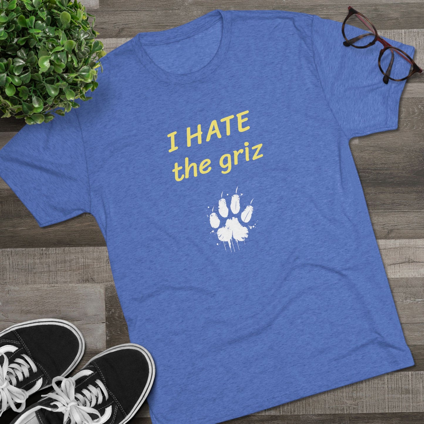 I HATE the griz T-Shirt — Anti-Griz Paw Graphic Tee