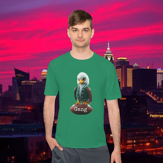 Eagle Unisex Moisture Wicking Tee featuring Playful Eagle Design, Comfortable Activewear, Perfect for Game Day, Gym Sessions