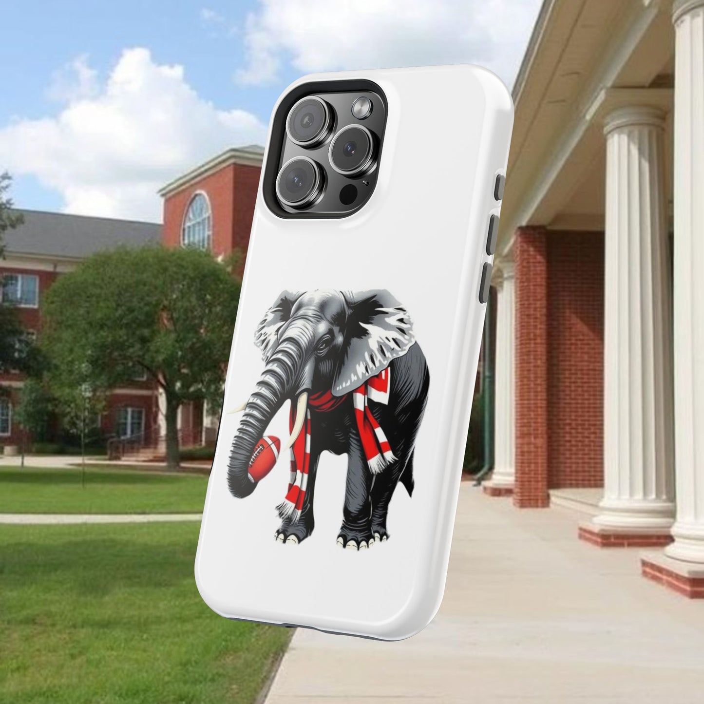 Vibrant Elephant Tough Cases - Unique Phone Case, Wildlife Lover Gift, Sports Team Accessory, Trendy Phone Cover, Fun Animal Design