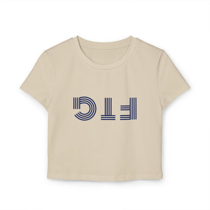 Upside Down FTG Stylish Women's Baby Tee - Trendy Crop Top, Casual Outfits, Birthday Gift, Bobcat Games, Everyday Essentials