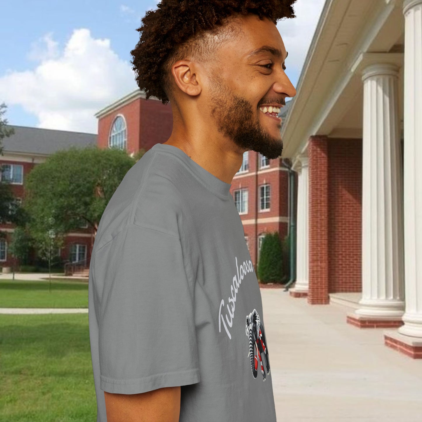 Tuscaloosa Elephant T-Shirt — University Pride Vintage Campus Tee, Soft-Style, Perfect T-Shirt for Gameday and the Tailgate