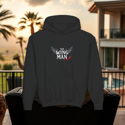 The Wing Man Youth Hoodie - Cozy Sweater, Perfect Gift for Boys, Teens, Friends, Casual Wear, Birthday Present