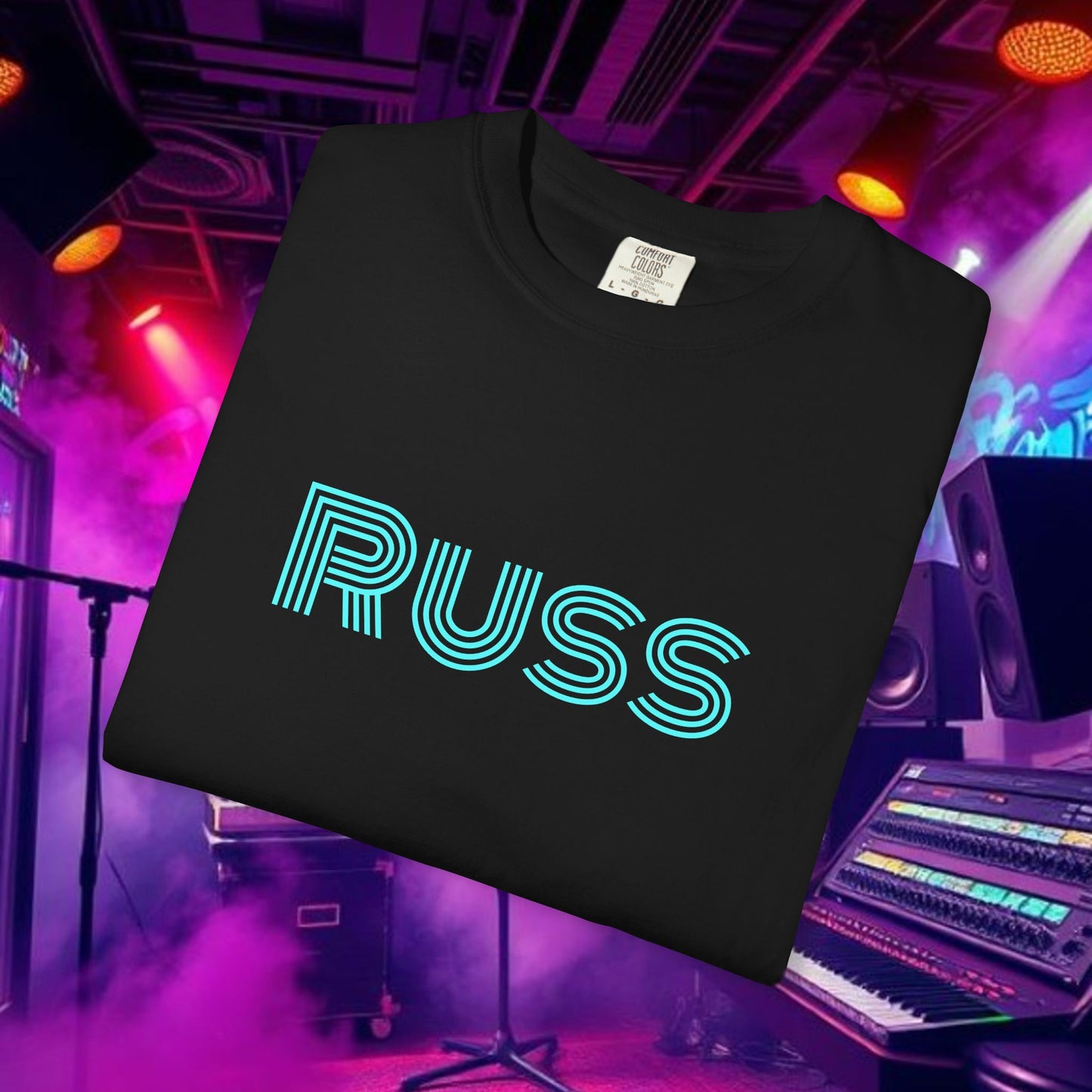 Russ Unisex T-Shirt with Retro Design, Hip-Hop Shirt, Casual Wear, Unique Style, Russ Apparel