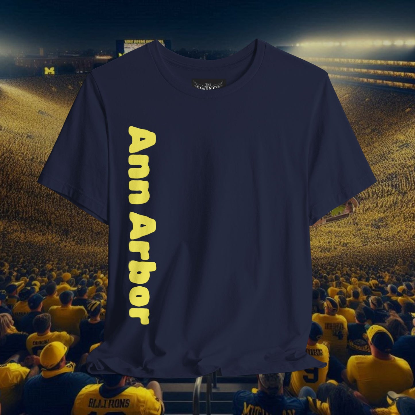 Ann Arbor Unisex Tee, College Spirit Shirt, Game Day Apparel, Casual Wear, Unique Graphic Tee