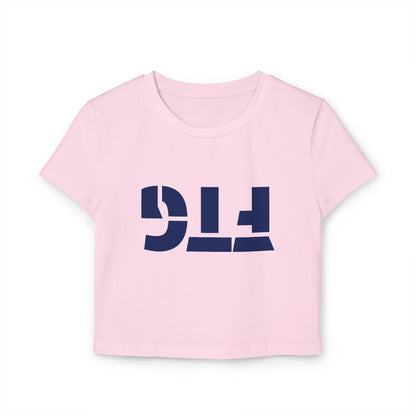 Upside Down FTG Stylish Women's Baby Tee - Trendy Crop Top, Casual Outfits, Birthday Gift, Bobcat Games, Everyday Essentials