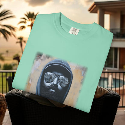 Wing Man Winning Money for The People, Urban Graphic T-shirt, Unisex Garment-Dyed Tee, Streetwear Style, Casual Summer Wear