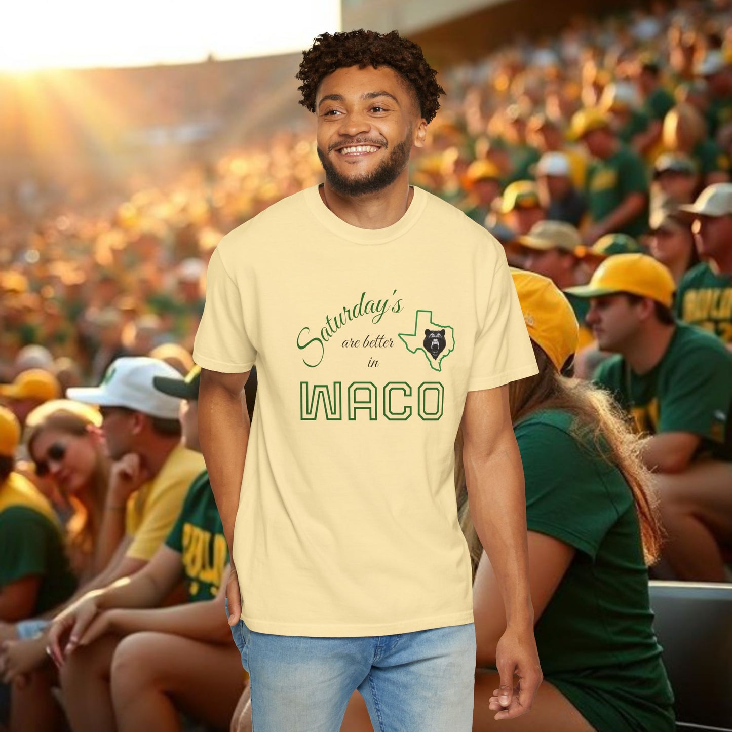 Waco Saturdays Unisex T-Shirt,  Unisex garment-dyed t-shirt, Ultra soft material.