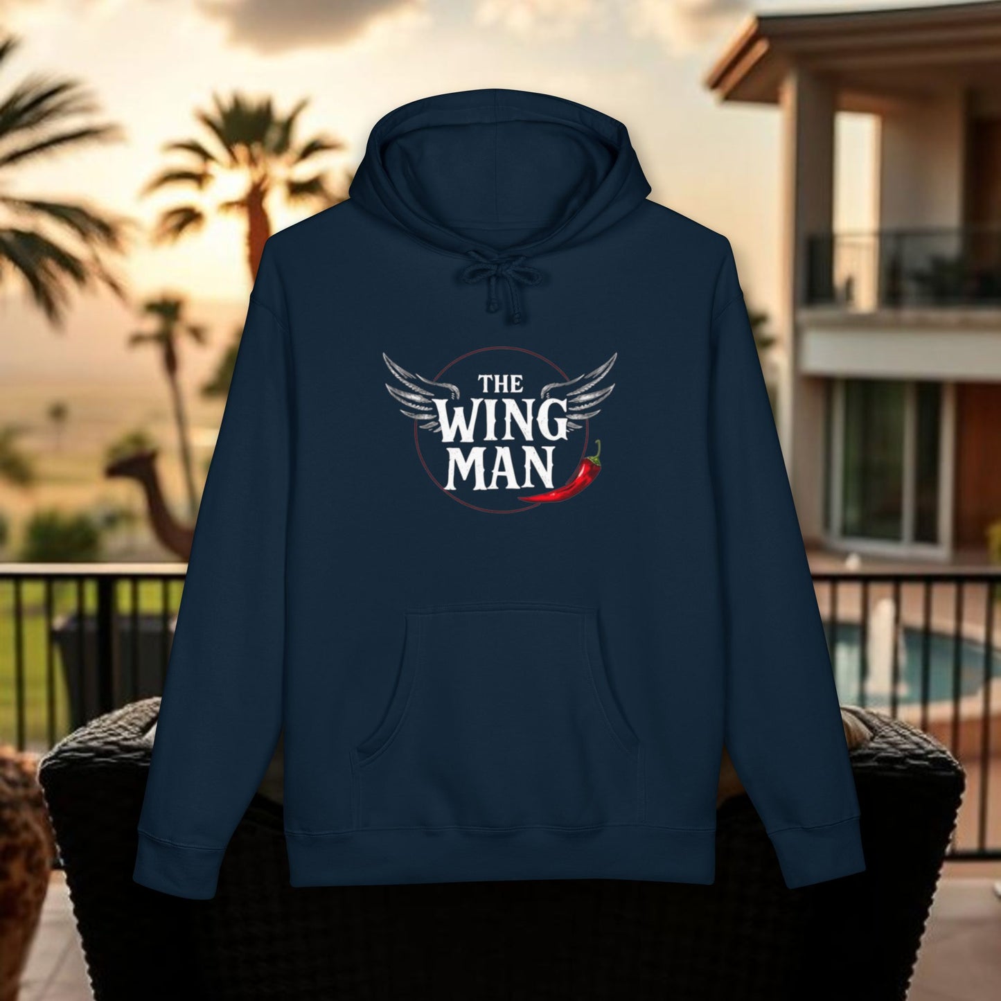 Wingman Hoodie — 'The Wing Man' Graphic Pullover for Friends & Groomsmen