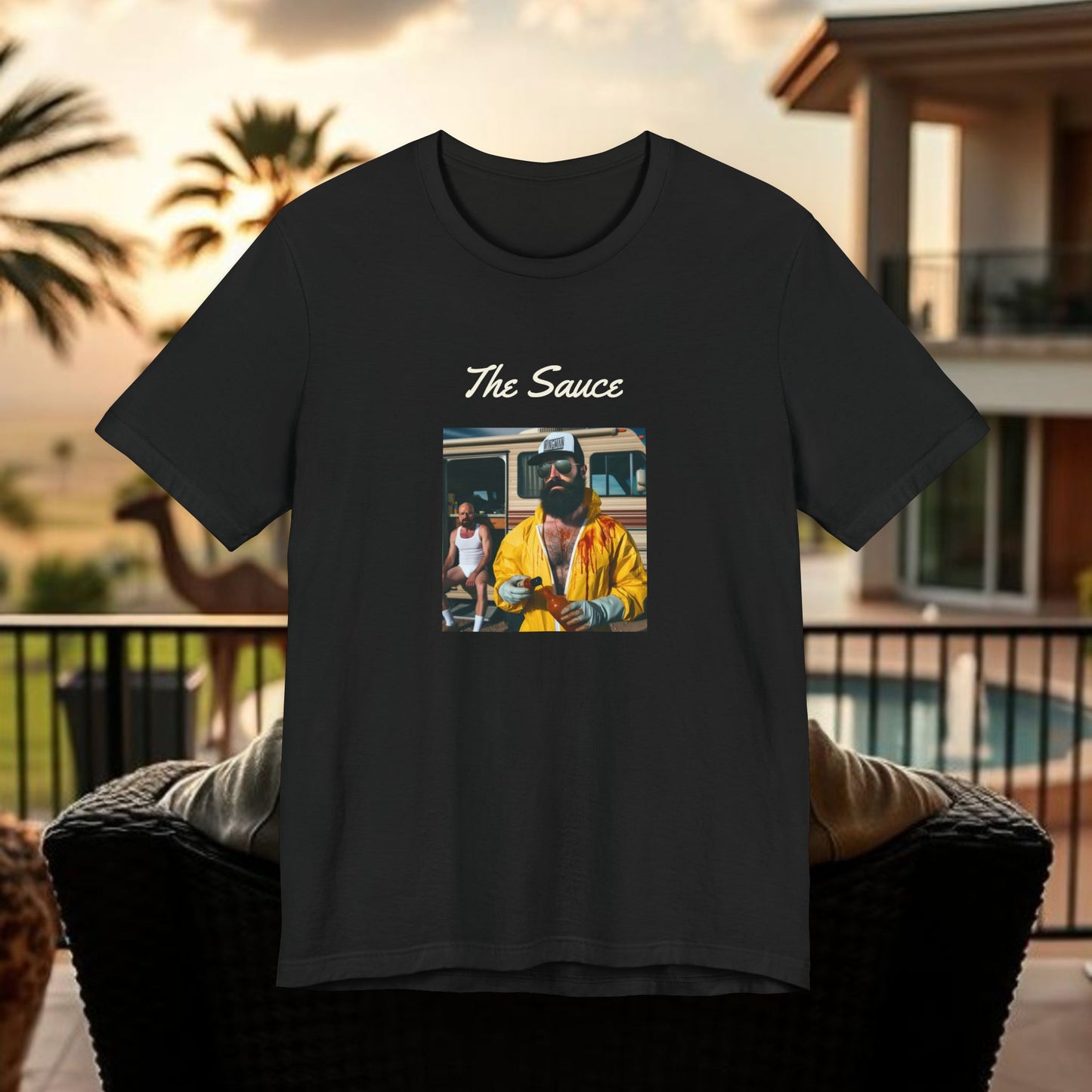 Wing Man - The Sauce Graphic T-Shirt, Retro Style Tee, Unisex Casual Wear, Gift for Foodies, Perfect for Summer BBQs, Vintage Vibe