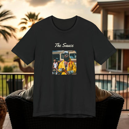 Wing Man - The Sauce Graphic T-Shirt, Retro Style Tee, Unisex Casual Wear, Gift for Foodies, Perfect for Summer BBQs, Vintage Vibe