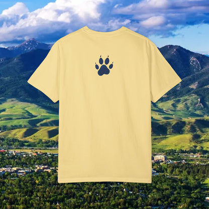 Stylish Unisex T-Shirt with Bold 41 Graphic and Paw Print, Perfect for Gameday and Tailgates.