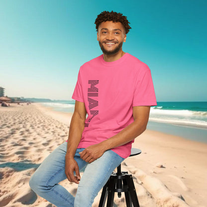 Miami Garment-Dyed T-Shirt - Vibrant Coastal Style, Unisex Summer Tee, Beachwear, Travel Souvenir, Gift for Miami Lovers