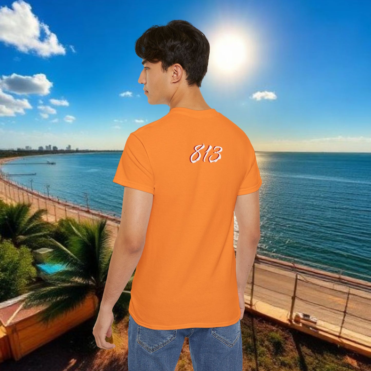 TB Monogram Tee — 813 Tampa Area Short-Sleeve T-Shirt