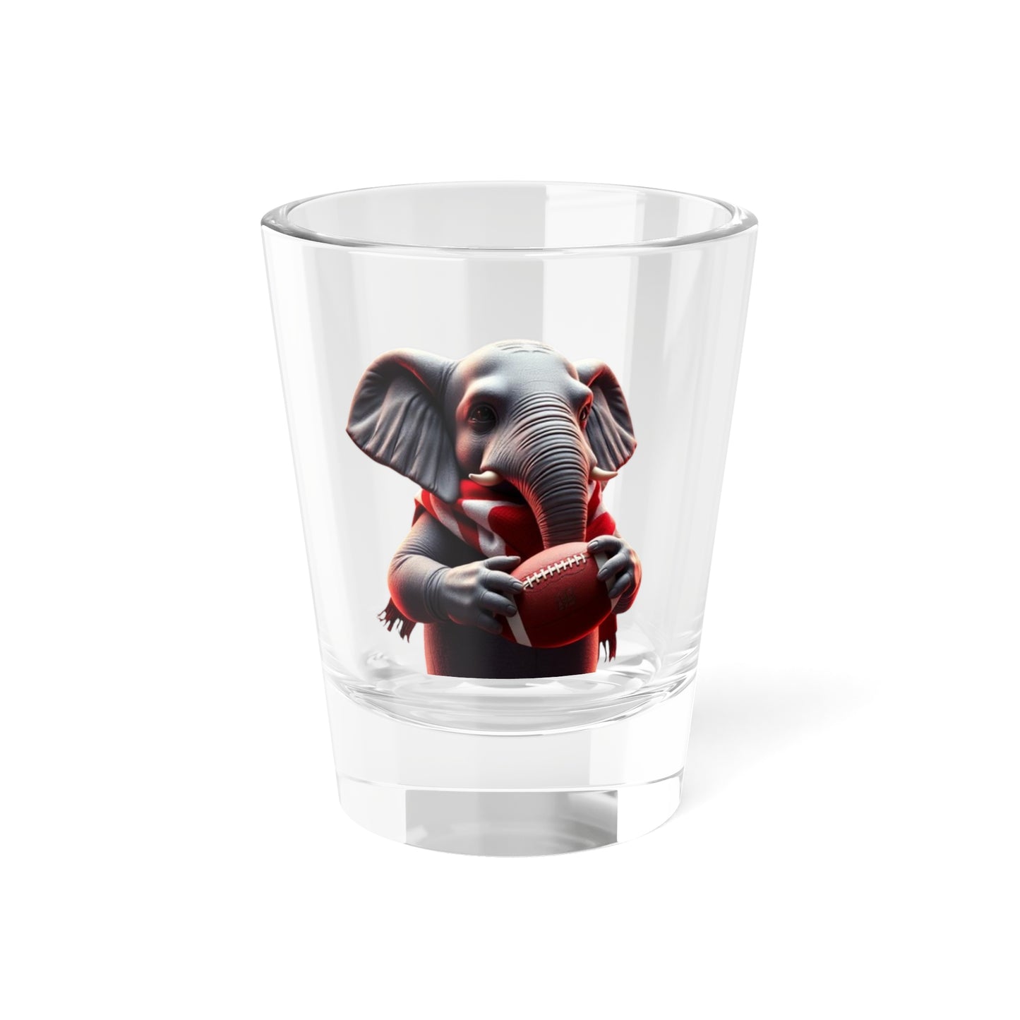 Elephant Football Shot Glass — 1.5oz Collector Shooter