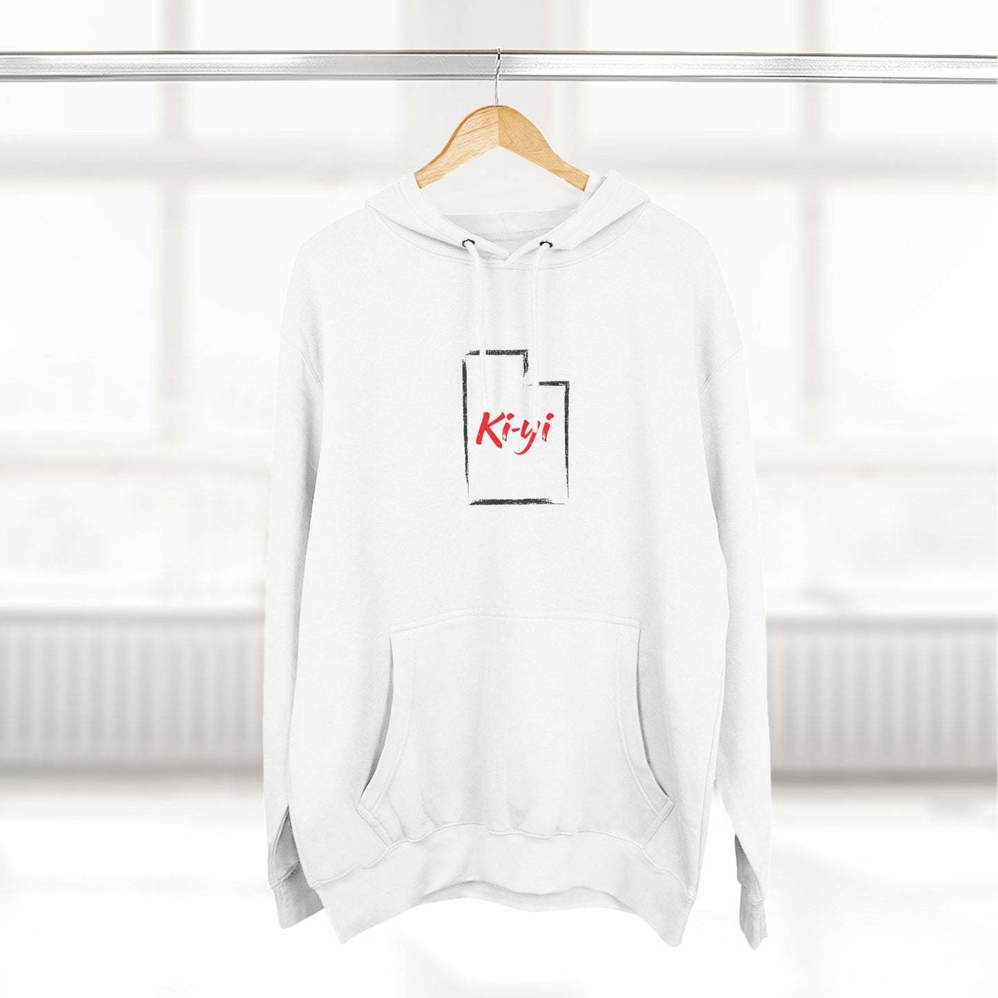Cozy Fleece Hoodie with Kiyí Design, Winter Fashion, Gift for Her, Casual Wear, Hooded Sweatshirt, Lounge Wear