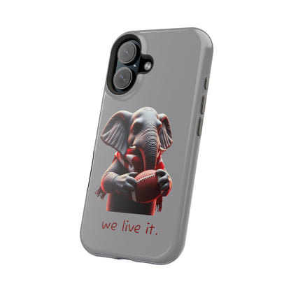 Elephant Football Case - Impact-Resistant Phone Cover, Unique Gift for Sports Lovers, Animal Case for Kids, Fun Accessories, Durable