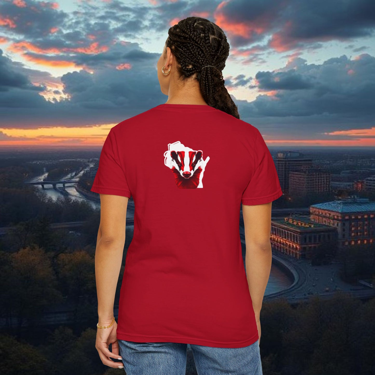 Wisconsin Pride Unisex T-shirt, Casual Wear, College Apparel, Game Day Shirt, Gift for Fans, Summer Fashion