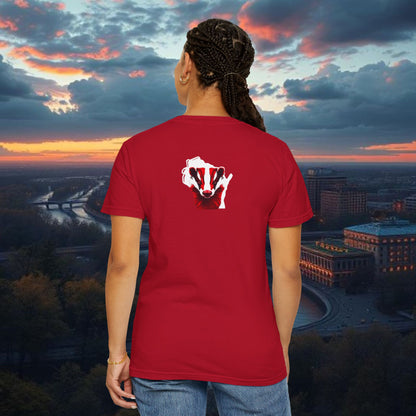 Wisconsin Pride Unisex T-shirt, Casual Wear, College Apparel, Game Day Shirt, Gift for Fans, Summer Fashion
