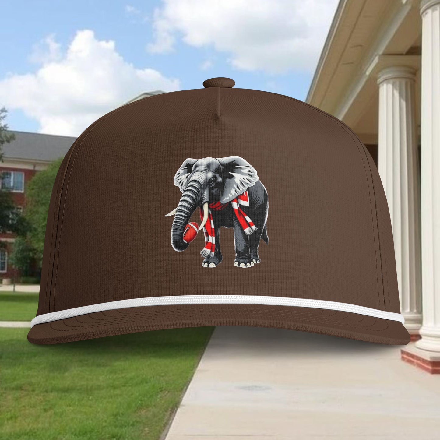 Elephant Mascot Rope Cap - Vintage Team Trucker Hat
