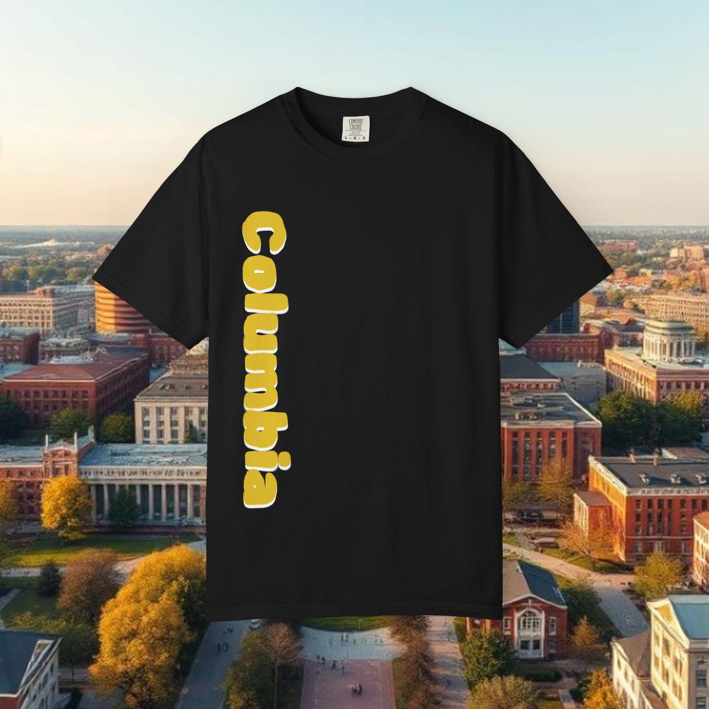 Columbia Missouri Tee, Unisex Garment-Dyed T-shirt, Missouri Pride Shirt, College Apparel, Unique Graphic Tee, Sports Fans