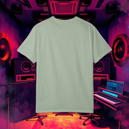 Colorful Unisex Garment-Dyed T-shirt, Artistic Graphic Tee, Music Festival Shirt, Casual Everyday Wear, Vibrant Streetwear, Unique Gift Idea