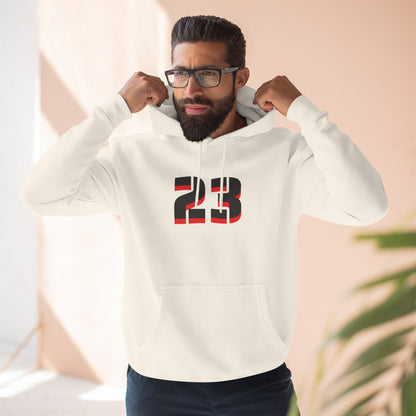 23 Fleece Hoodie, Stylish Sportswear for Game Day, Unisex Sweatshirt, Athletic Fashion, Cozy Hoodie, Perfect for Fans