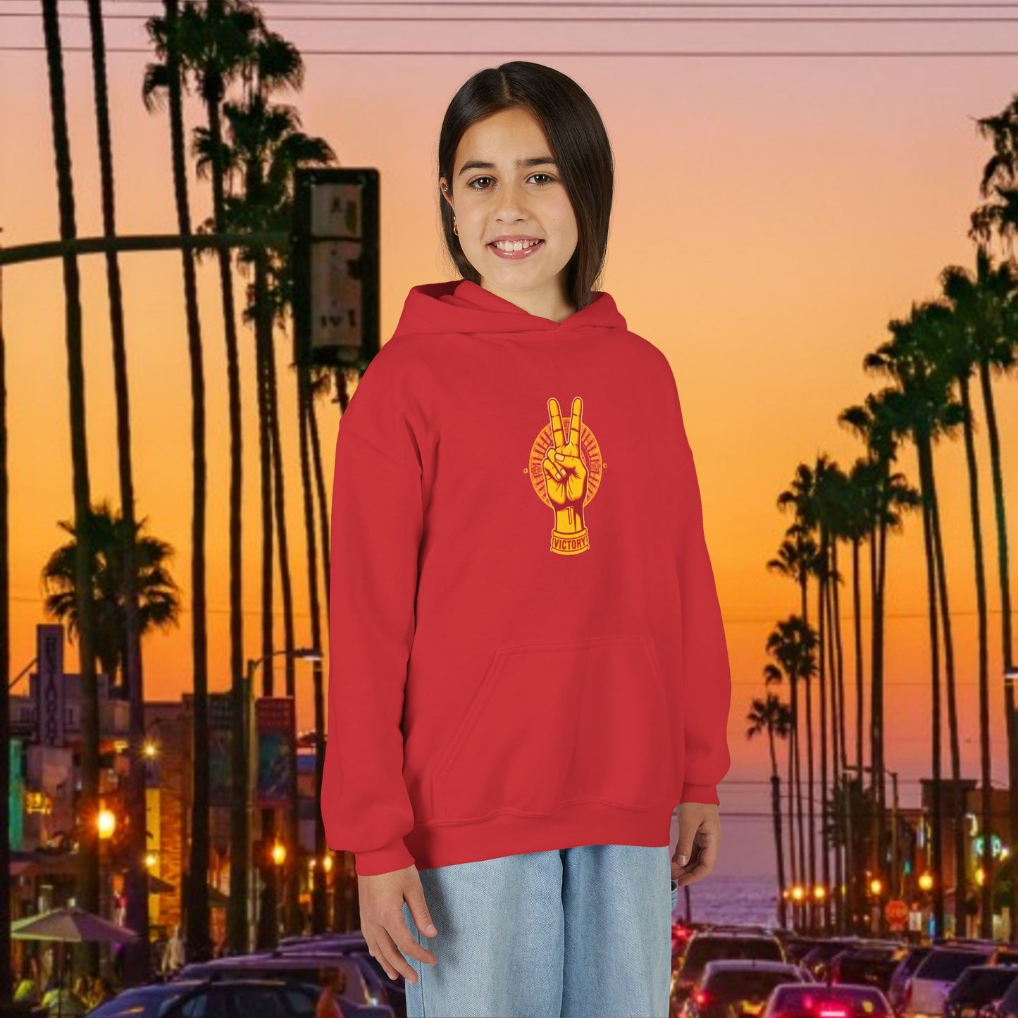 Youth Victory Inspired Hooded Sweatshirt, Comfortable Youth Hoodie, Perfect for Casual Wear, Gift for Friends, Inspirational Fashion