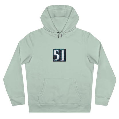 Legends #51 Hooded Sweatshirt - Cozy Gift for Him/Her, Casual Wear, Seattle in Japanese, Streetwear