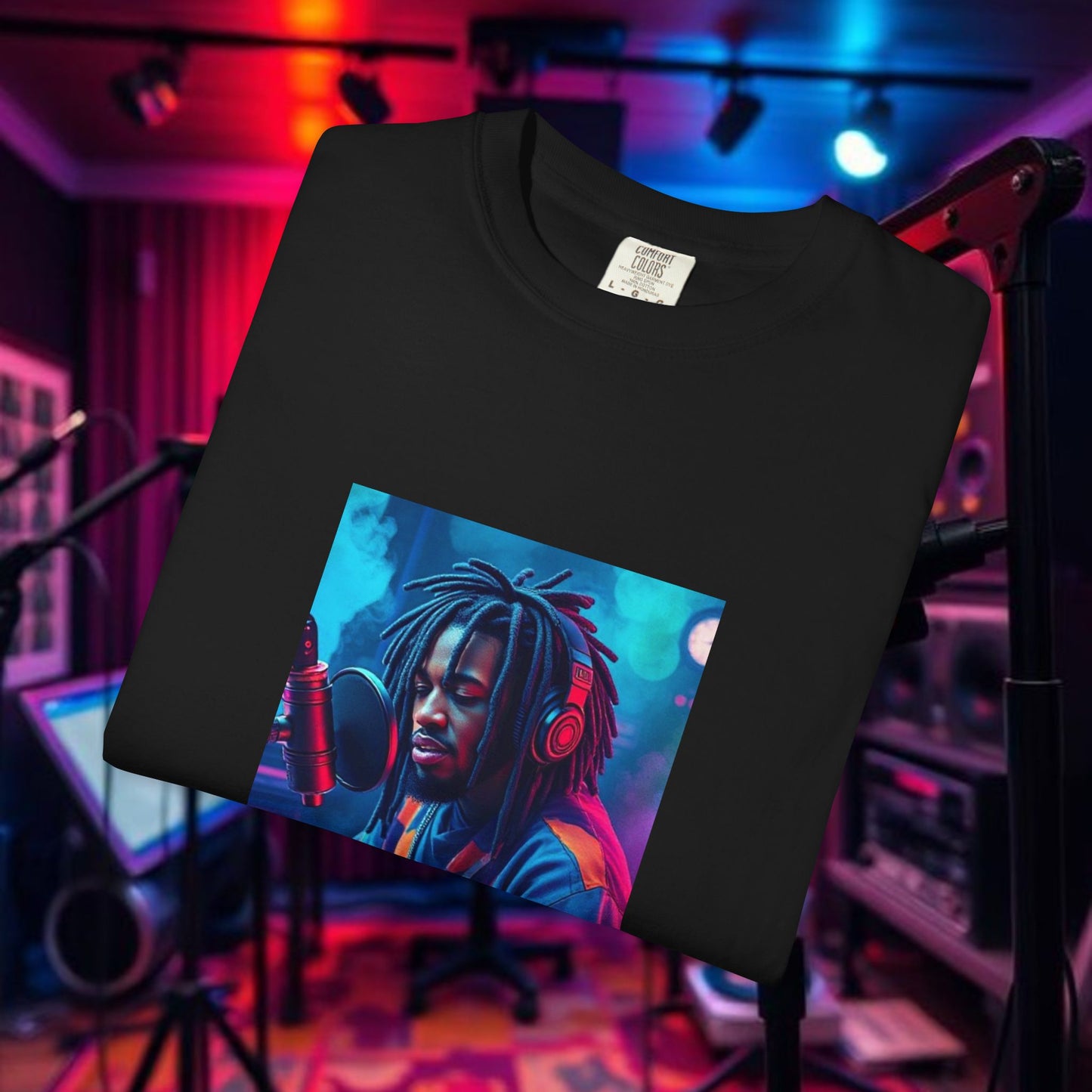 Vibrant Music Lover's T-Shirt, Artistic Tee for Musicians, Gift for Hip-Hop Fans, Unisex Apparel, Casual Streetwear Style