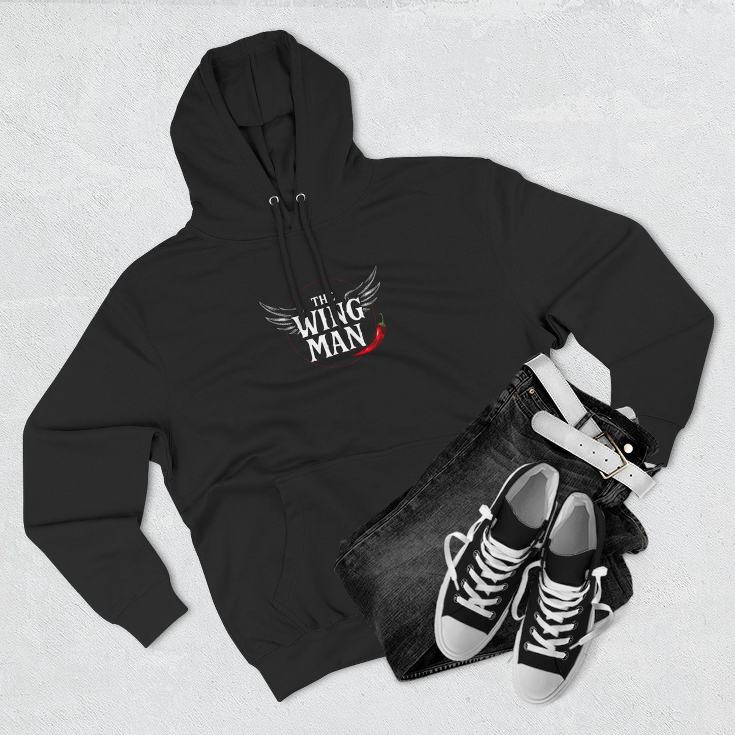 Wing Man Fleece Hoodie - Cozy Gift for Friends, Perfect for Birthdays, Casual Wear, Movie Nights, and Celebrations