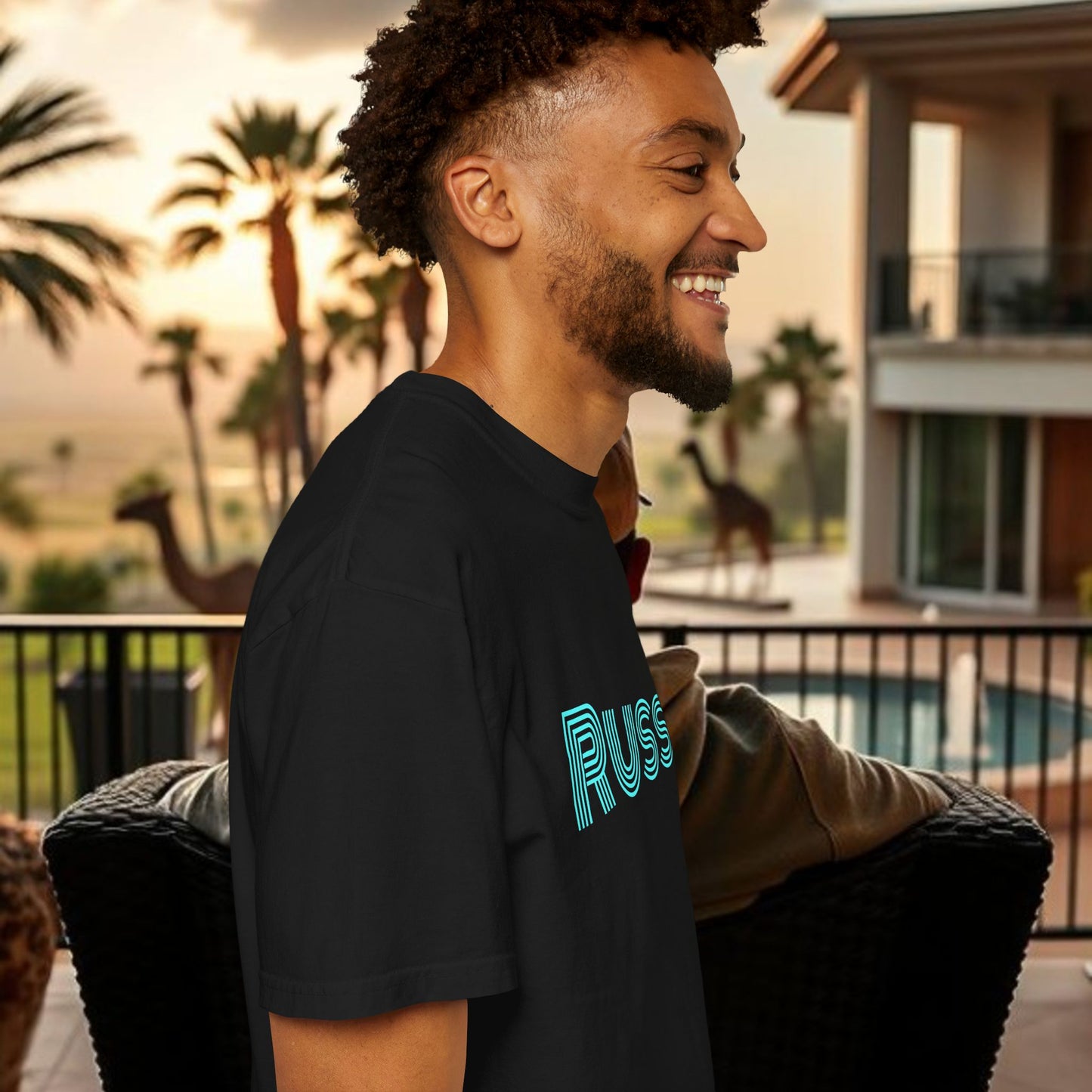 Russ Unisex T-Shirt with Retro Design, Hip-Hop Shirt, Casual Wear, Unique Style, Russ Apparel