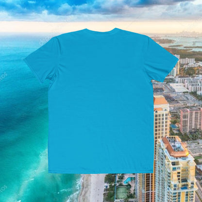 Miami Script Tee — Men's Lightweight Beach Vacation T-Shirt, Perfect for Gameday