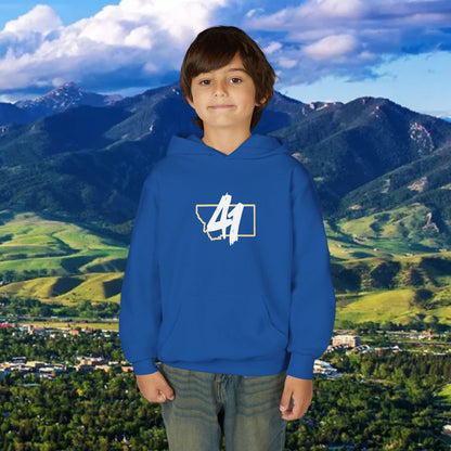 Youth Hoodie - '41' Minimalist Graphic Pullover