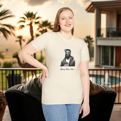 Wing Man Vibes Unisex T-Shirt, Angel Wings Tee, Gift for Him, Graphic Tee, Casual Shirt, Mens Top
