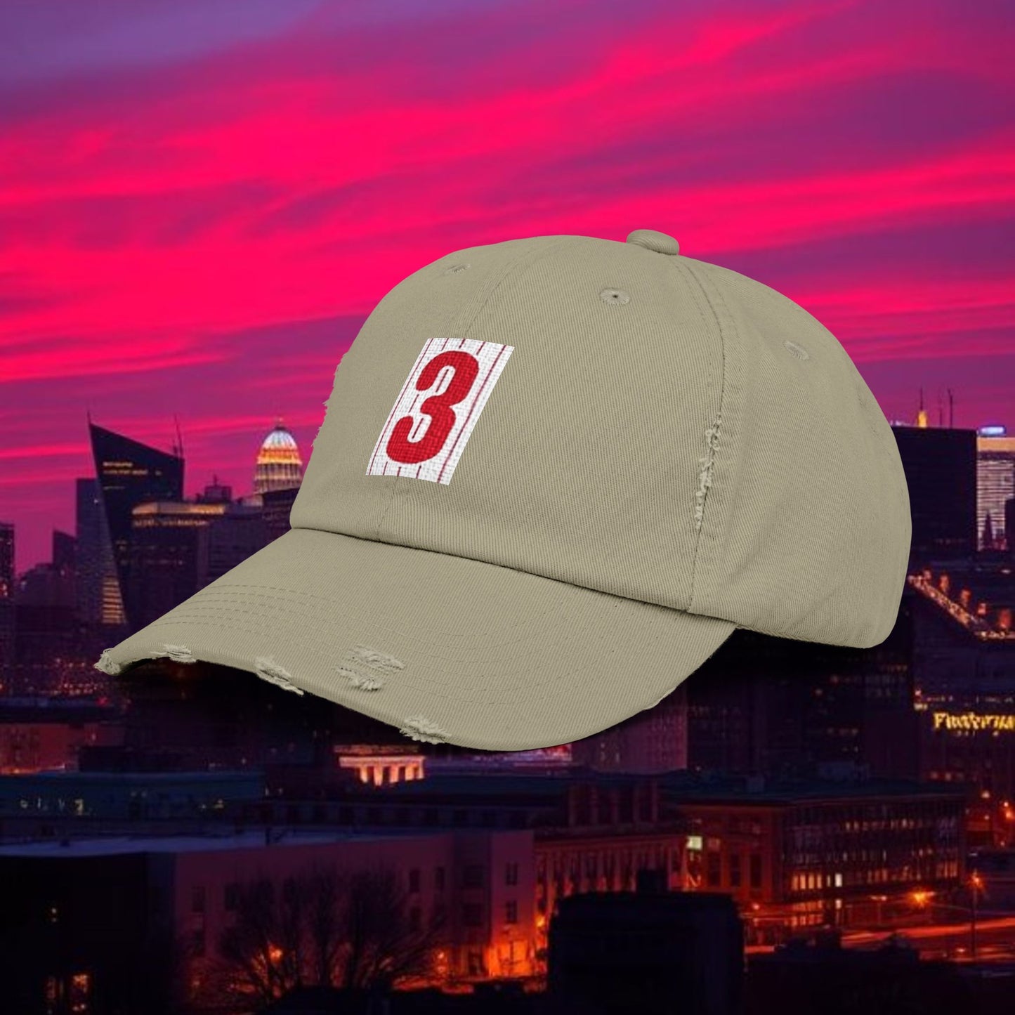 Baseball Stars #3 Distressed Baseball Cap, Vintage Style Hat, Casual Everyday Wear, Gift for Baseball Fans, Stylish Hat