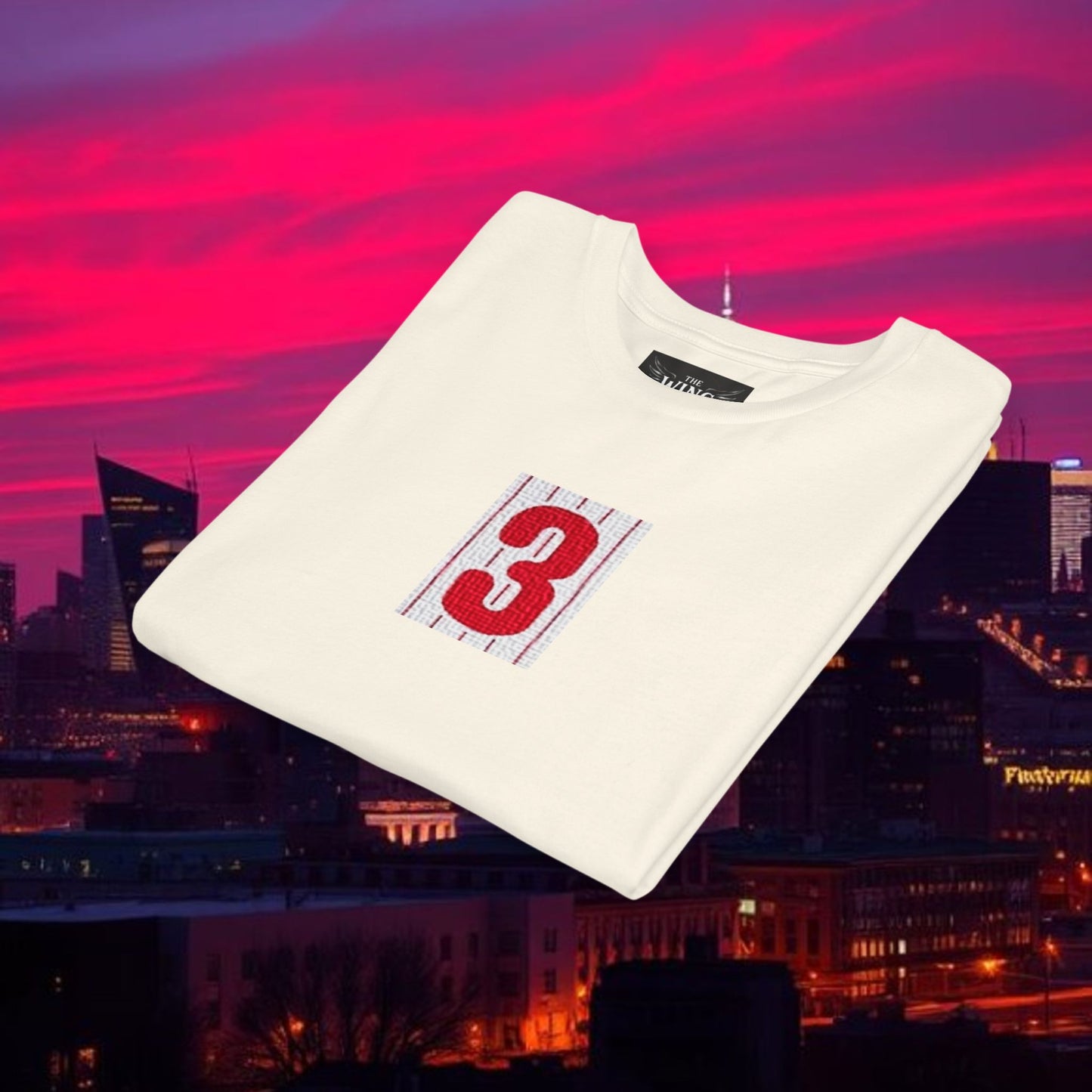 Baseball Stars Youth Short Sleeve Tee with Number 3, Kids Casual Wear, Birthday Gift, Sports Day, School Activities, Team Spirit