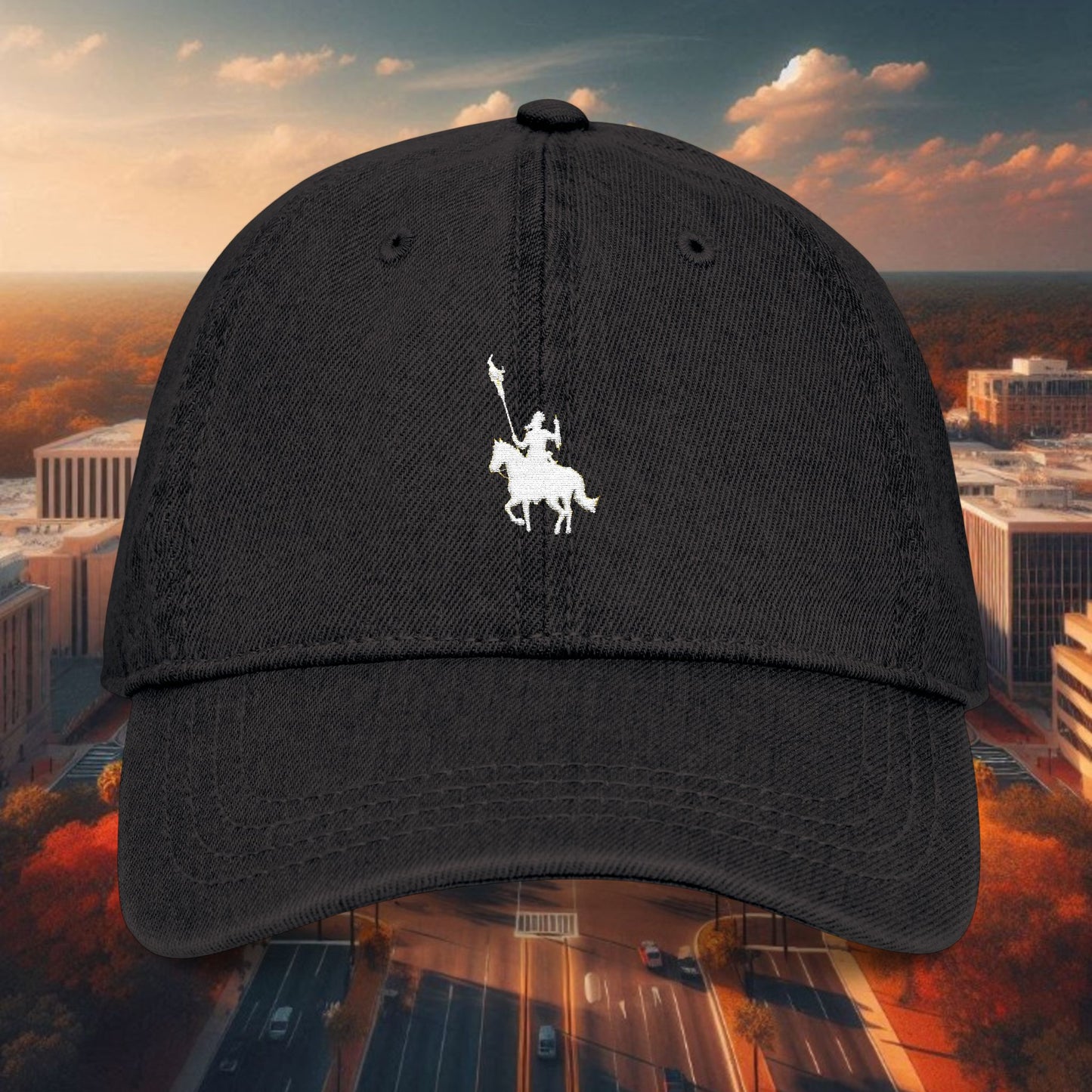 Stylish Embroidered Denim Hat | Casual Cap for Sports Fans, Outdoor Adventures, Gift for Him, Hat for Fans