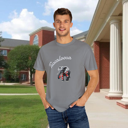 Tuscaloosa Elephant T-Shirt — University Pride Vintage Campus Tee, Soft-Style, Perfect T-Shirt for Gameday and the Tailgate
