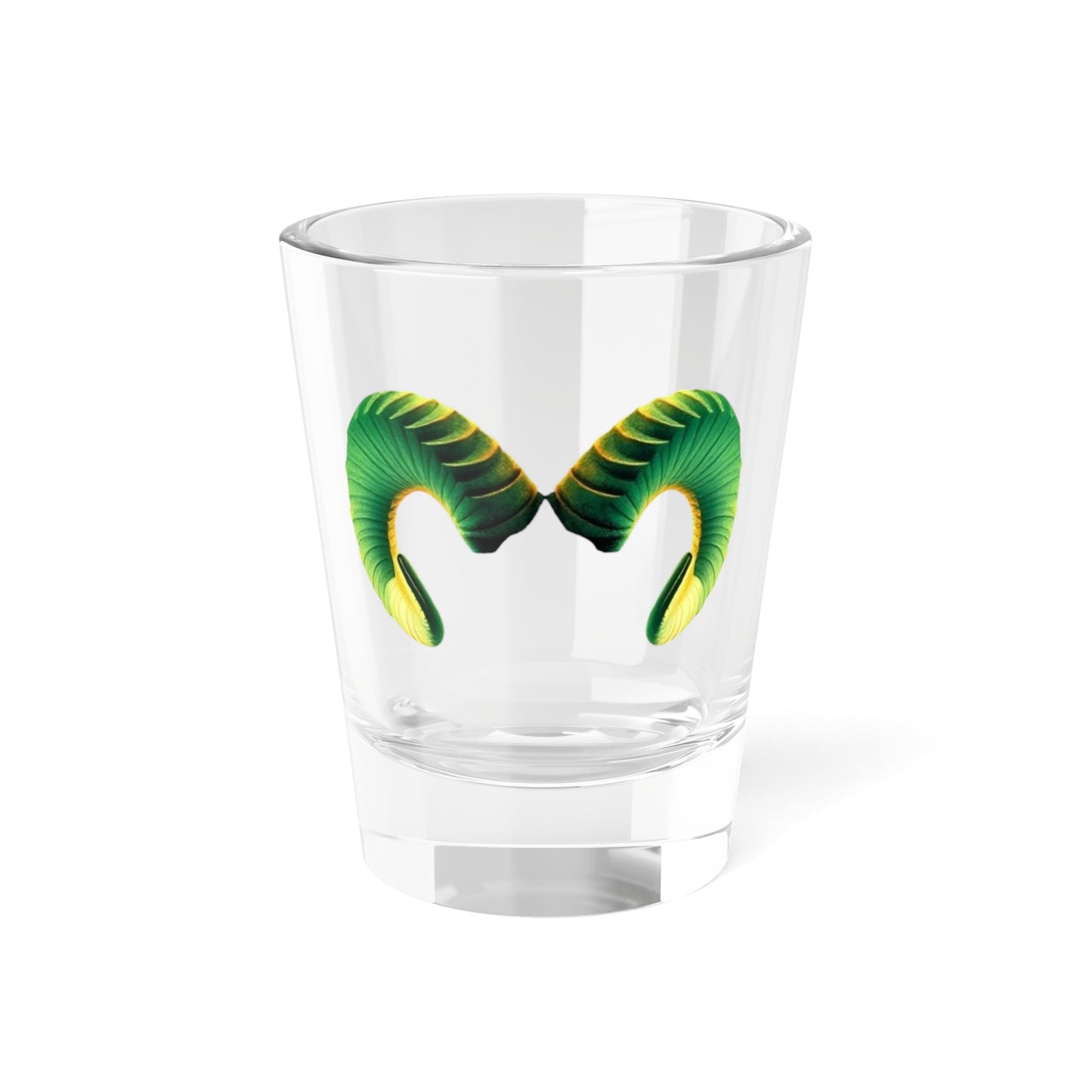 Ram Horn Shot Glass — Zodiac Aries Bar Glass, St. Patrick's Party Favor