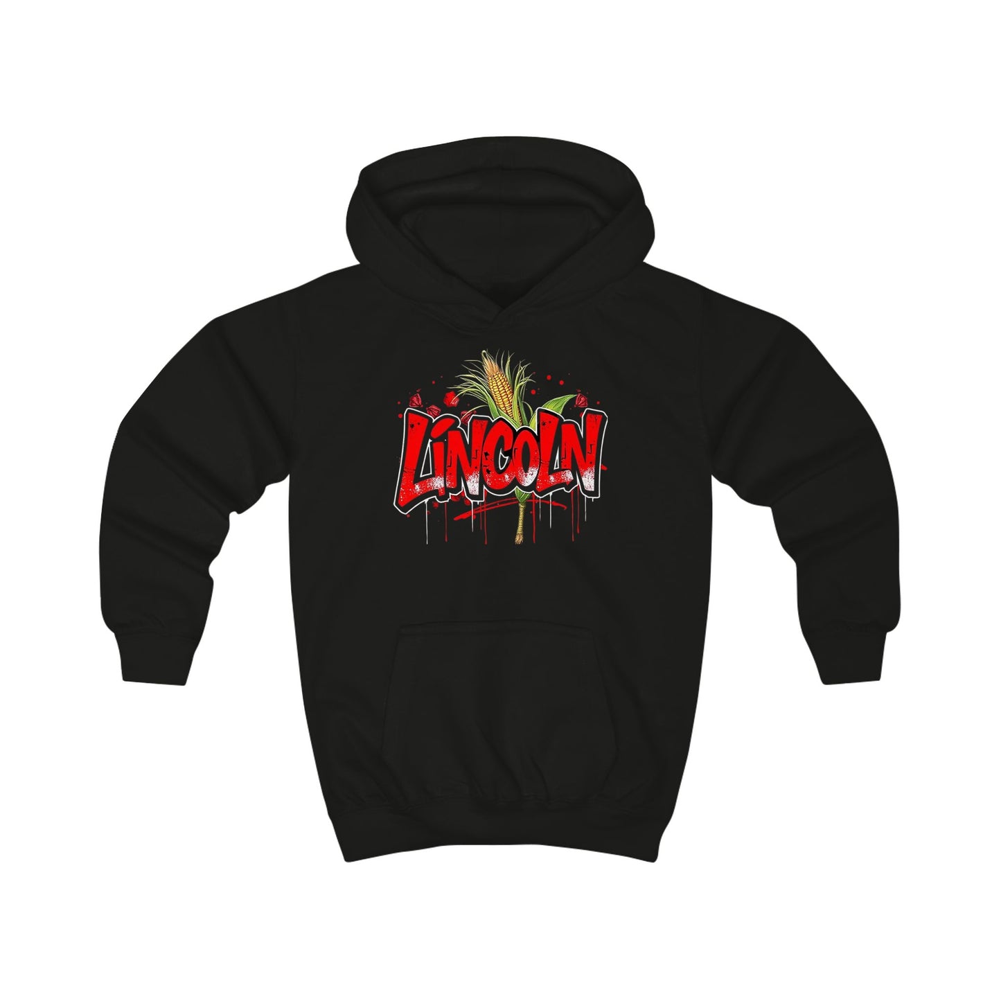 Kids Hoodie - Lincoln Graffiti Logo Hoodie for Children