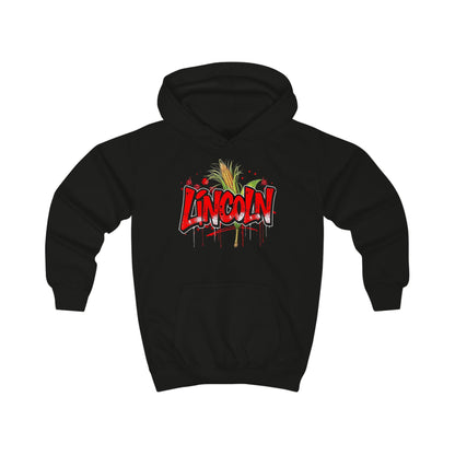 Kids Hoodie - Lincoln Graffiti Logo Hoodie for Children