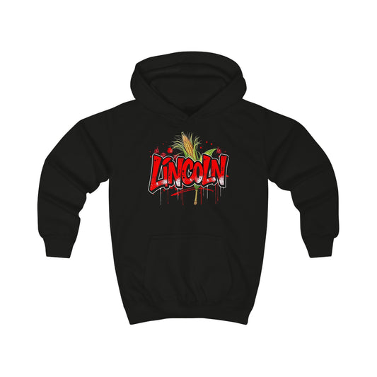 Kids Hoodie - Lincoln Graffiti Logo Hoodie for Children